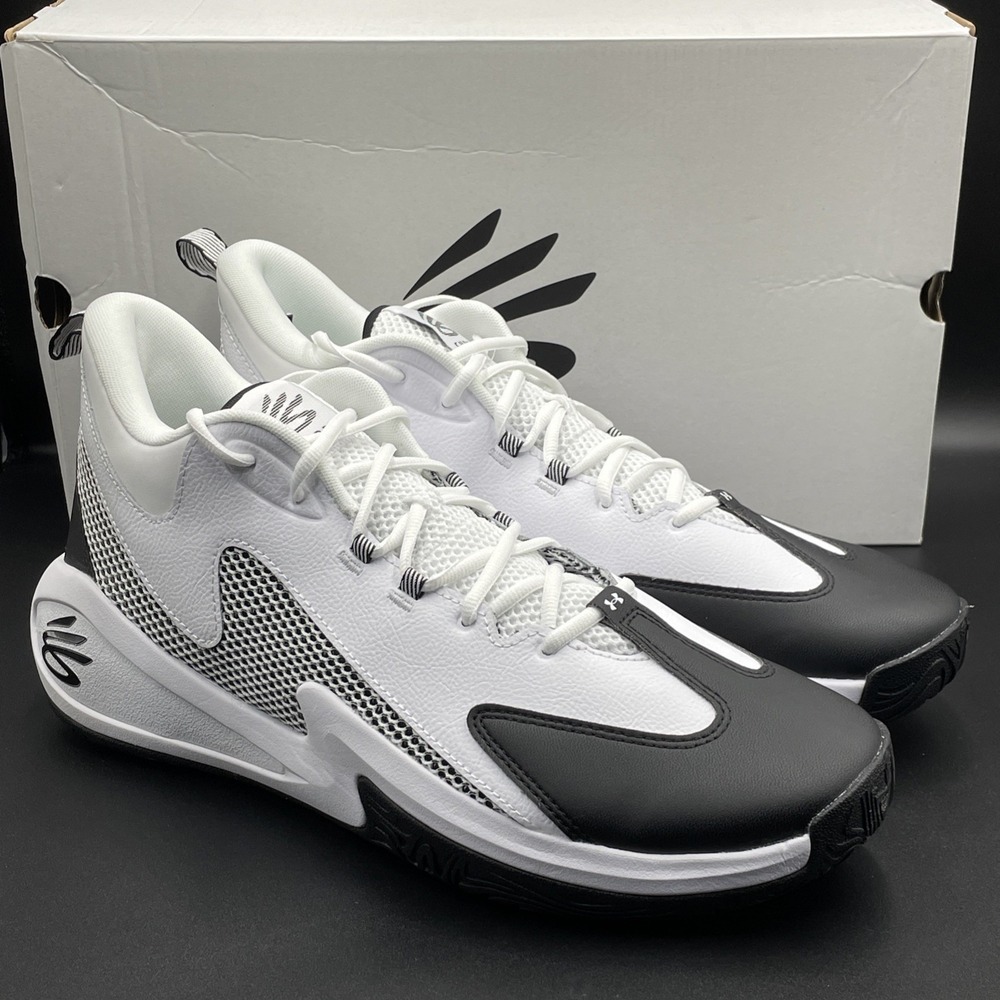 Under Armour Curry 3Z 25 Men's Basketball Shoes Size 15 White Black Sneakers NEW